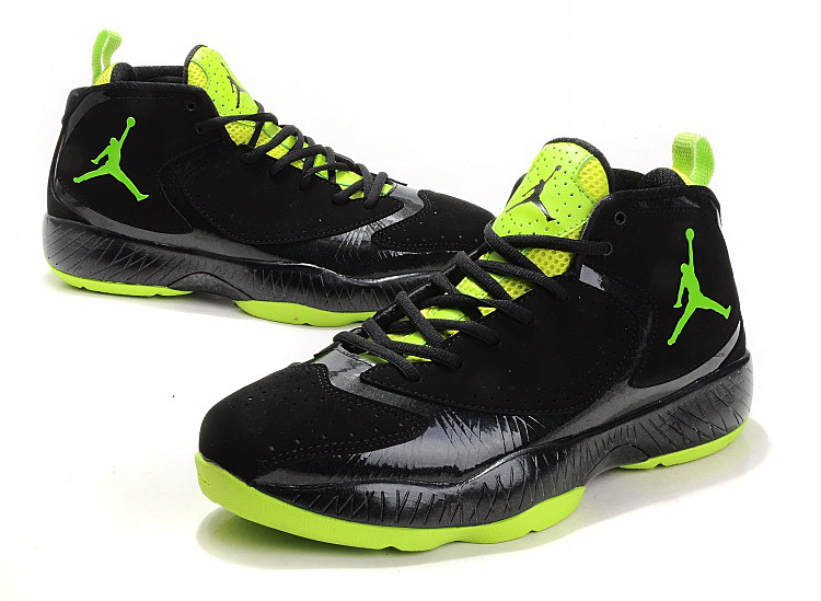 Air Jordan Shoes Black Green