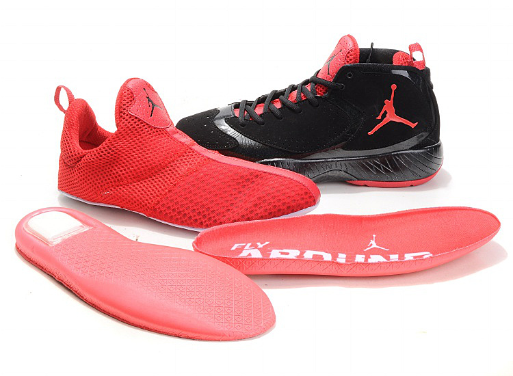 Air Jordan Shoes Black Red - Click Image to Close