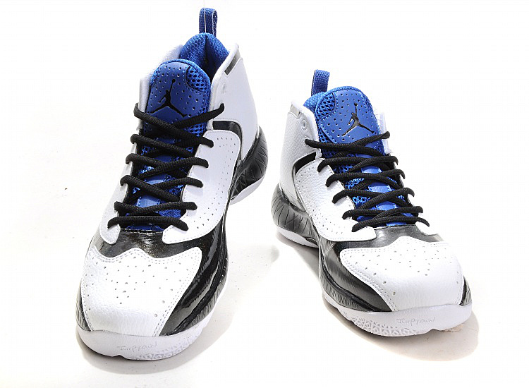 Air Jordan Shoes White Blue - Click Image to Close