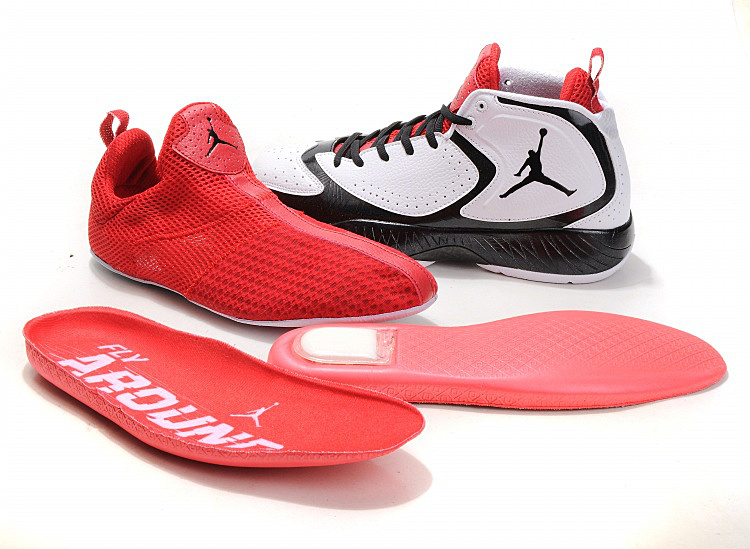 Air Jordan Shoes White Red