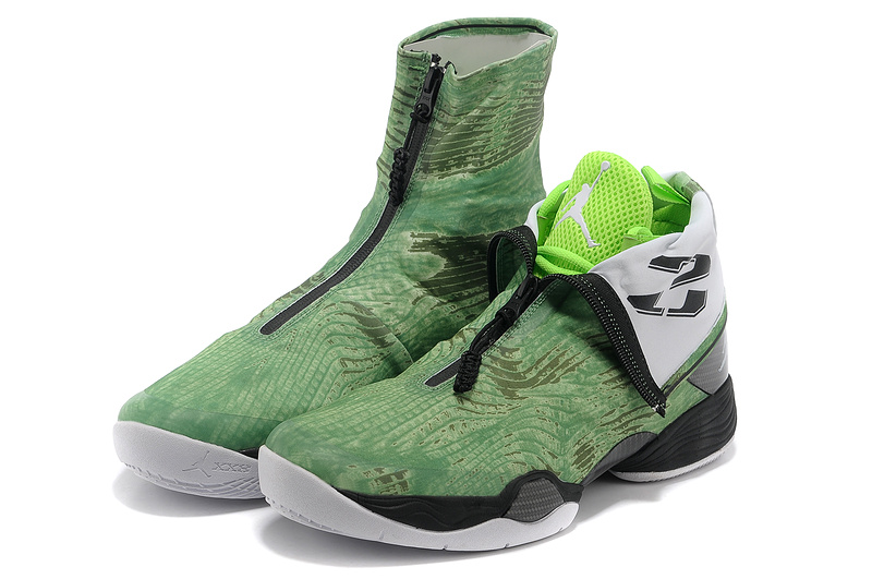 Authentic 2013 Jordan 28 Green Black Shoes For Sale