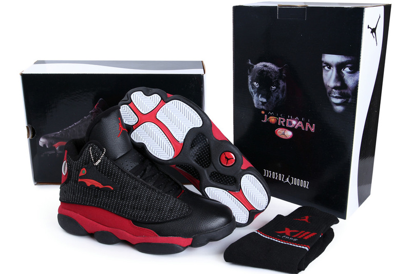 2013 Hardcover Air Jordan 13 Black Red Shoes