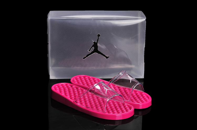 2013 All Pink Jordan Sandal For Women - Click Image to Close