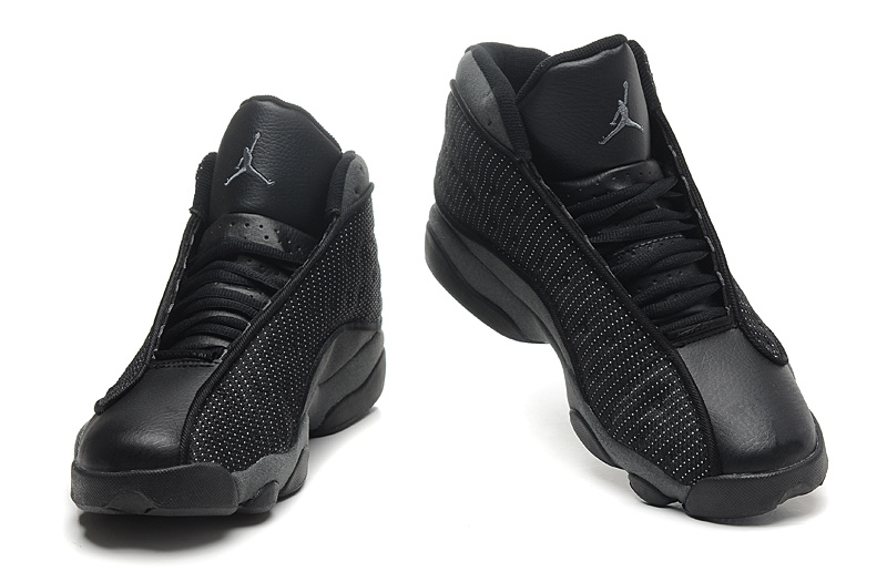 2014 Air Jordan 13 Retro All Black Shoes