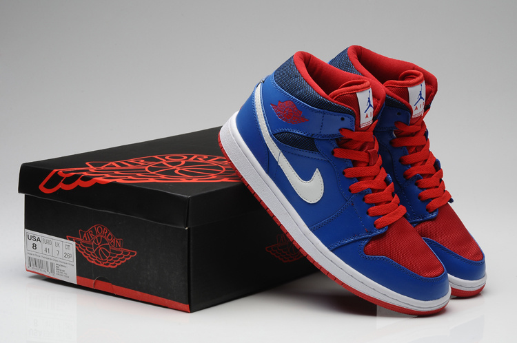 Air Jordan 1 Retro Blue Red Shoes
