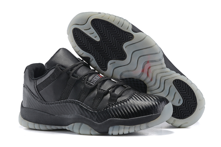 2015 New Air Jordan 11 Shoes All Black Transparent Sole