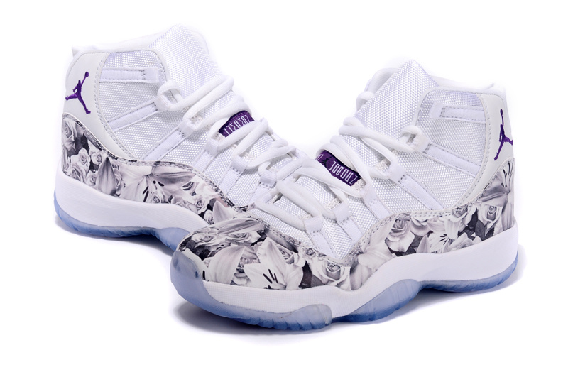 2015 Air Jordan 11 Scrawl Shoes White Grey For Women