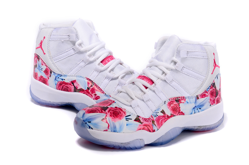 2015 Air Jordan 11 Scrawl Shoes White Red For Women