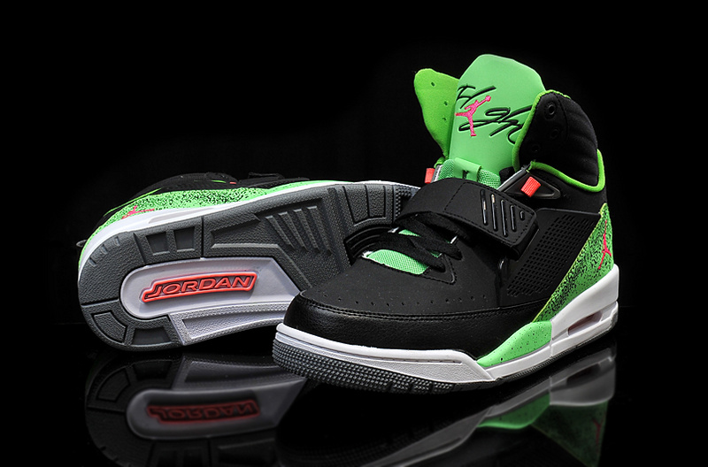 Air Jordan Flight 97 Black Green Red - Click Image to Close