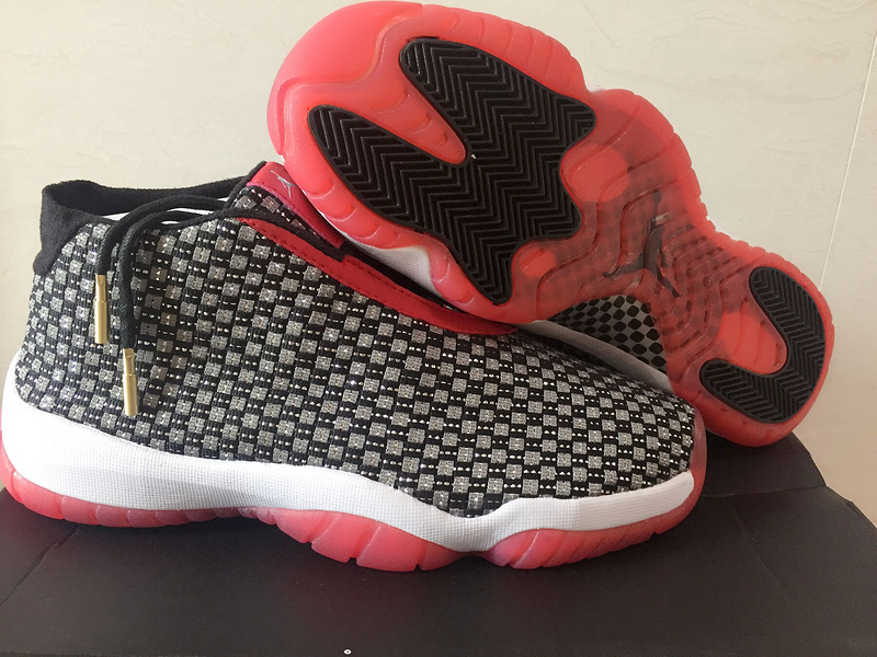 Air Jordan Future Black Red Whihte Lover Shoes