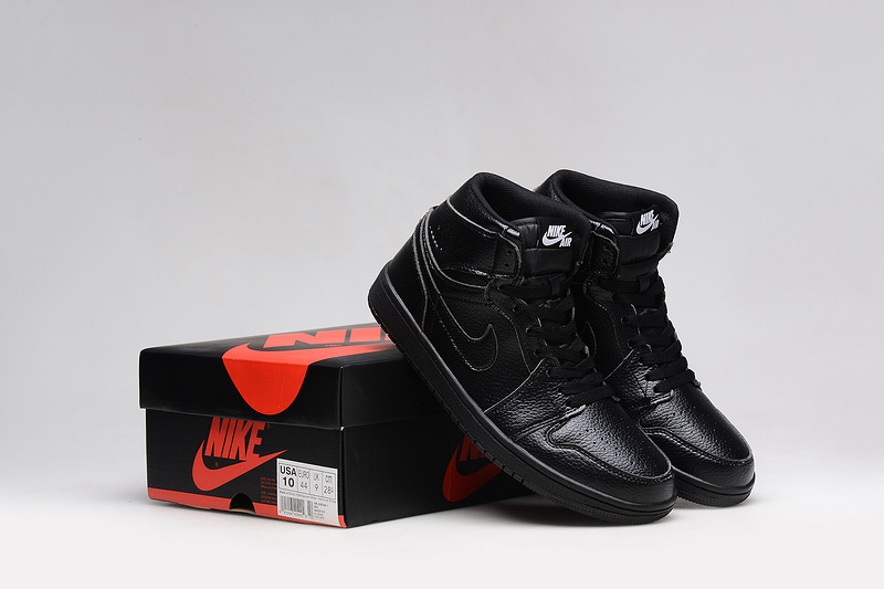 2015 Air Jordan 1 All Black Shoes