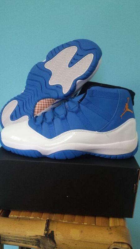 2015 Air Jordan 11 Retro White Blue - Click Image to Close