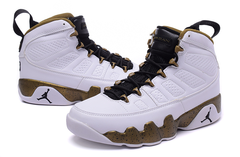 2015 Air Jordan 9 Retro White Coffe Black Shoes