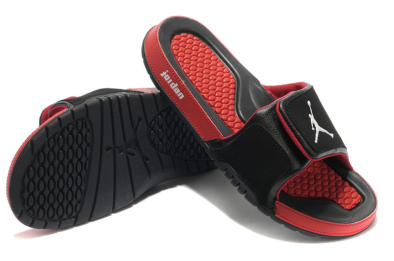 Air Jordan Hydro 2 Black Red Sandal - Click Image to Close