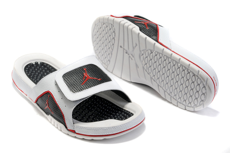 Air Jordan Hydro 5 Black Red White Sandal