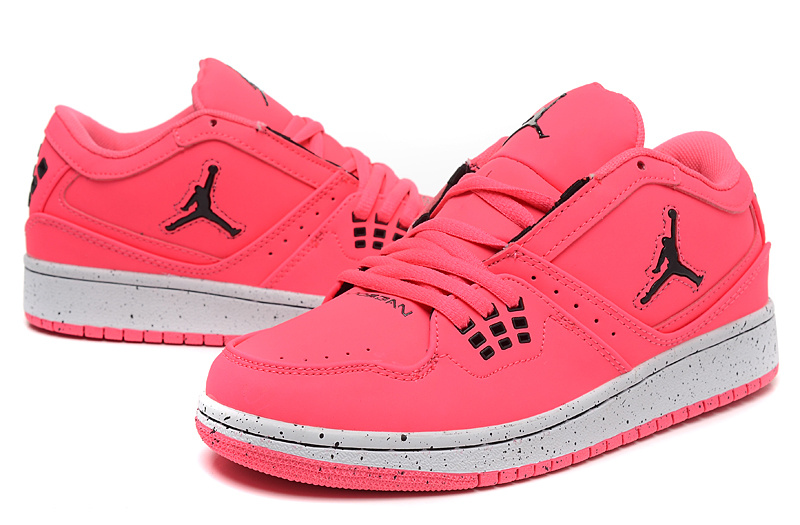 2015 Air Jordan 1 Flight Low Pink Shoes