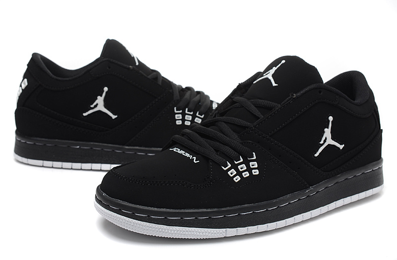 2015 Air Jordan 1 Low All Black Shoes - Click Image to Close