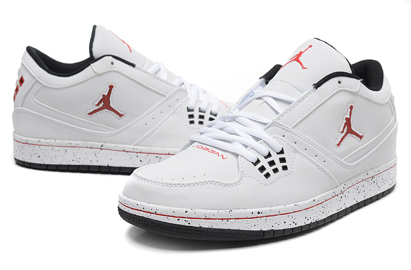 2015 Air Jordan 1 Low White Red Jumpman Shoes - Click Image to Close