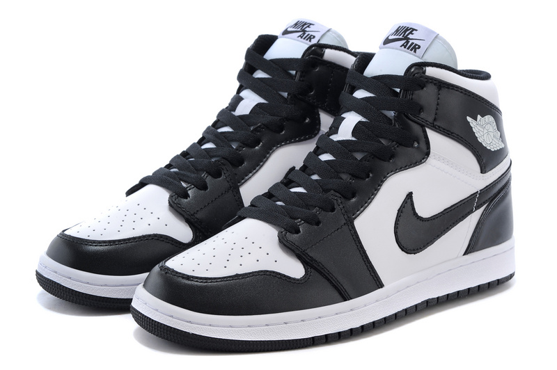 2015 Air Jordan 1 Retro Black White Shoes