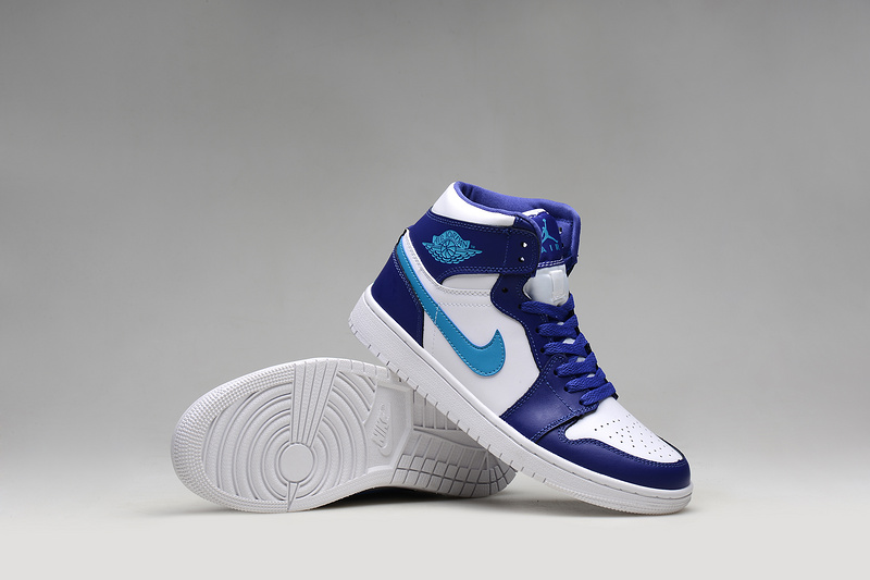 2015 Air Jordan 1 Retro White Purple Blue