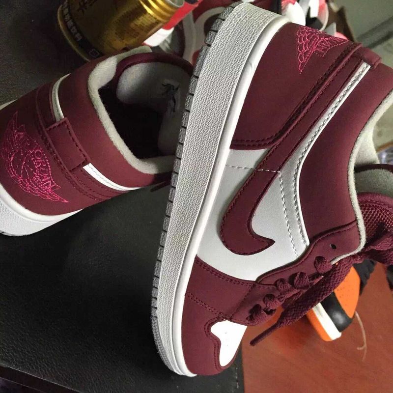 2015 Air Jordan 1 Retro White Wine Red - Click Image to Close