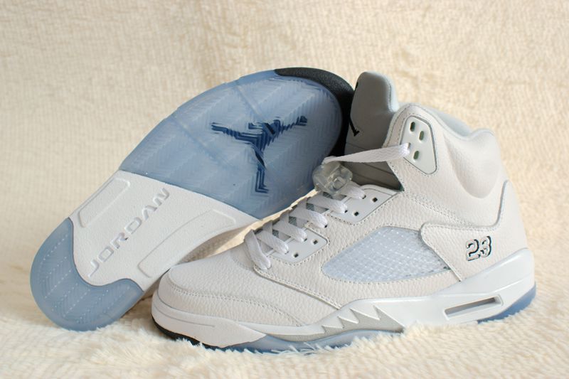 2015 Air Jordan 5 Retro All White Shoes