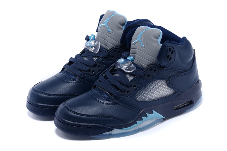 2015 Air Jordan 5 Retro Sea Blue Shoes