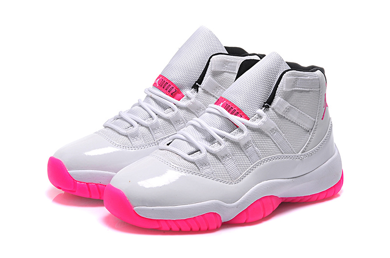 2015 Air Jordan 11 Low White Pink For Women