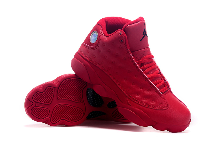 2015 Air Jordan 13 All Red Shoes - Click Image to Close