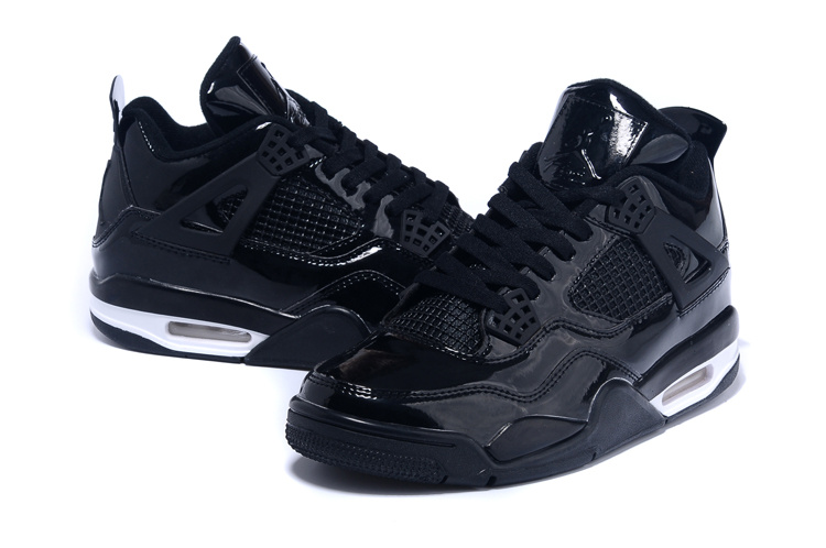 2015 Air Jordan 4 Black White Shoes