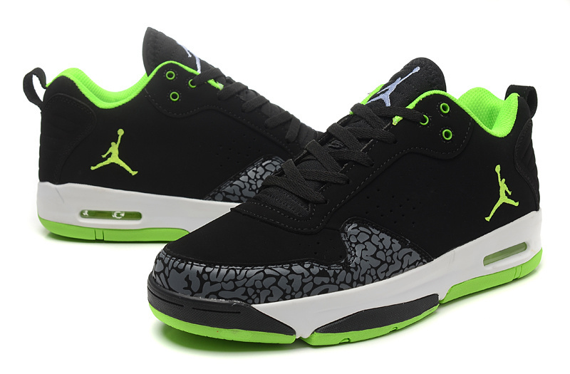 Air Jordan Cement Black Green White Shoes - Click Image to Close