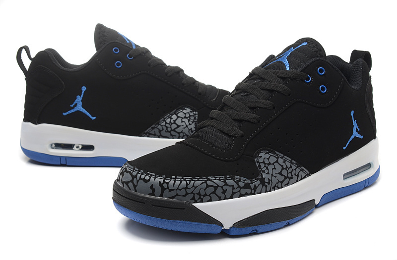 Air Jordan Cement Black Blue White Shoes