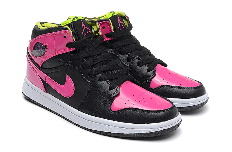 2015 Pink Black Air Jordan 1 Phat GS Shoes