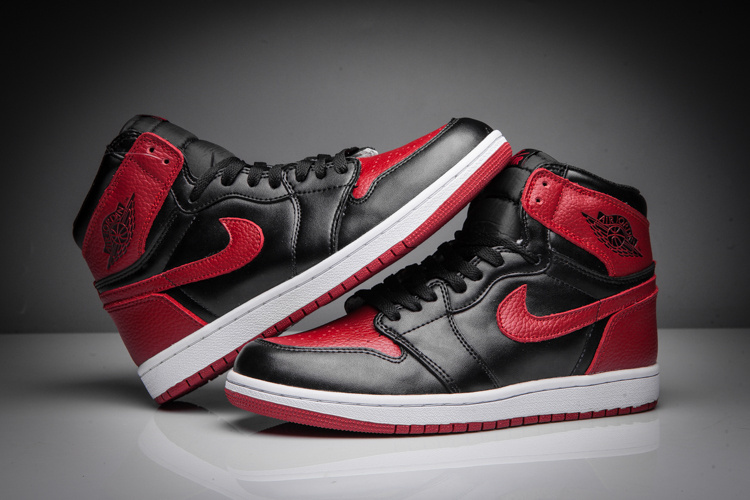 2016 Air Jordan 1 Classic Red Black White Swoosh Shoes - Click Image to Close