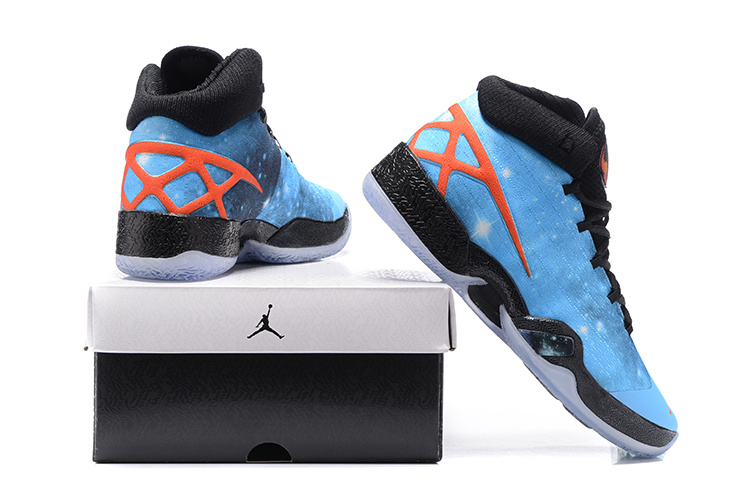 2016 Air Jordan 30 Westbrook Blue Black Orange Basketball Shoes