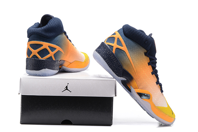 2016 Air Jordan 30 Westbrook Yellow Black Orange Shoes For Sale - Click Image to Close