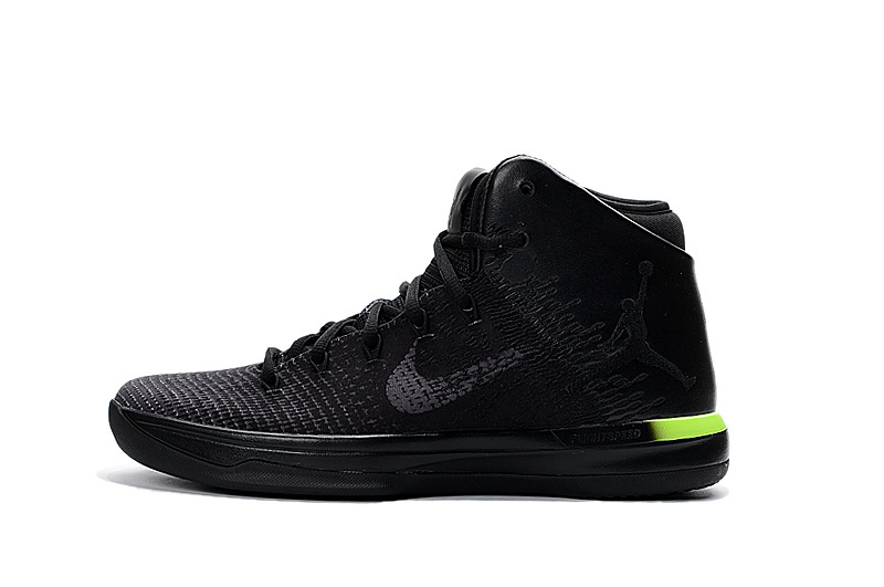 2016 Air Jordan 31 Black Green Shoes - Click Image to Close