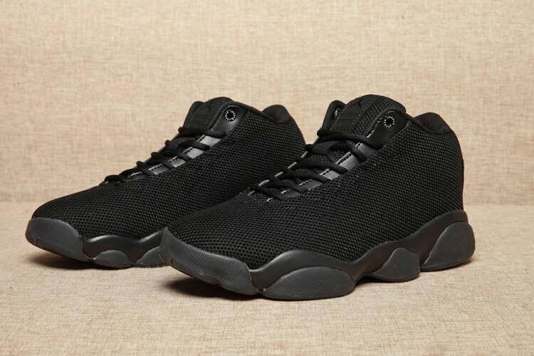 2016 Classic Air Jordan 13 Low Flyknit All Black Lover Shoes - Click Image to Close