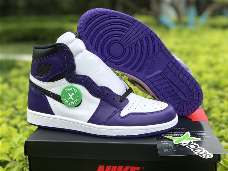 New Air jordan 1 high og court purple shoes