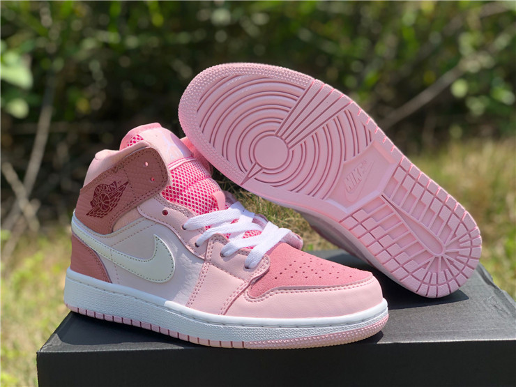 New Air jordan 1 mid digital pink for girls shoes