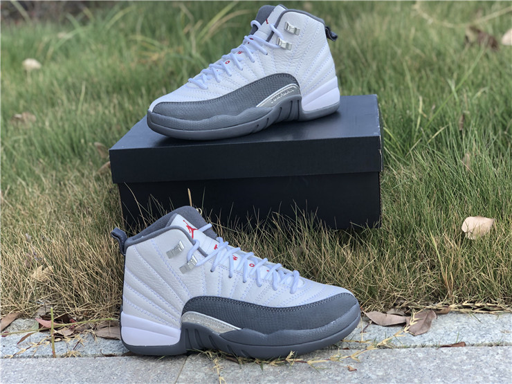 New Air jordan 12 dark grey women shoes