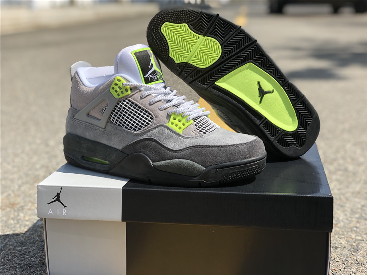 New Air jordan 4 se neon grey New Air max 95 neon shoes