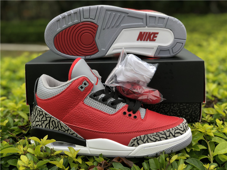 mens New Air jordan 3 se unite red cement shoes