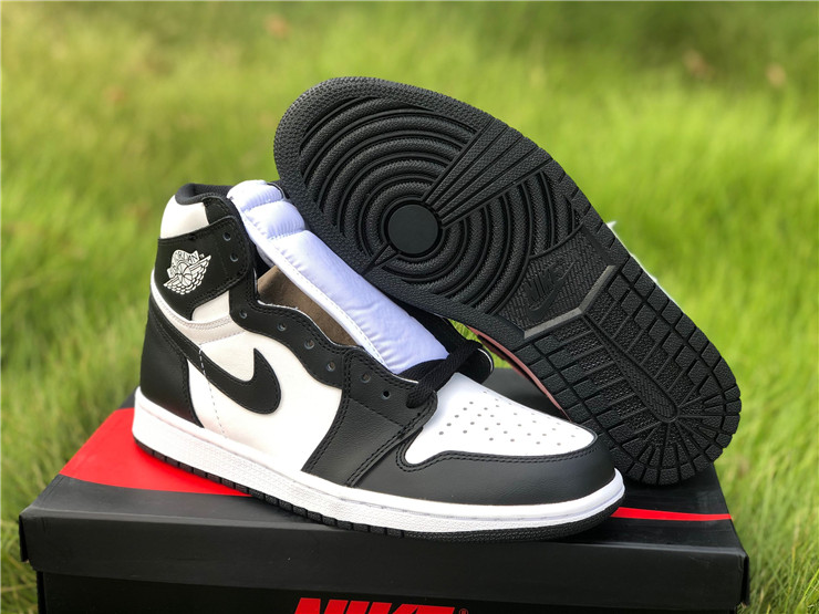 newest New Air jordan 1 retro high black white lover shoes