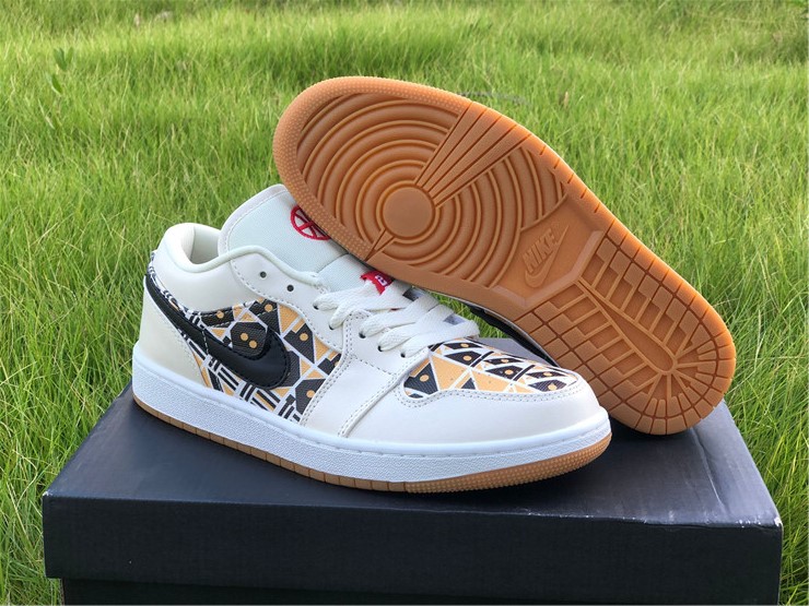 release New Air jordan 1 low multi color basketball lover shoes