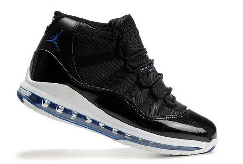 Light Air Cushion Jordan 11 Black White Shoes - Click Image to Close