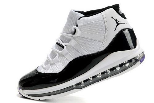 Light Air Cushion Jordan 11 White Black Shoes - Click Image to Close