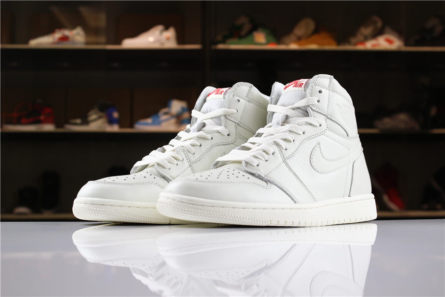 Air Jordan 1 High Premium Pure Platinum - Click Image to Close