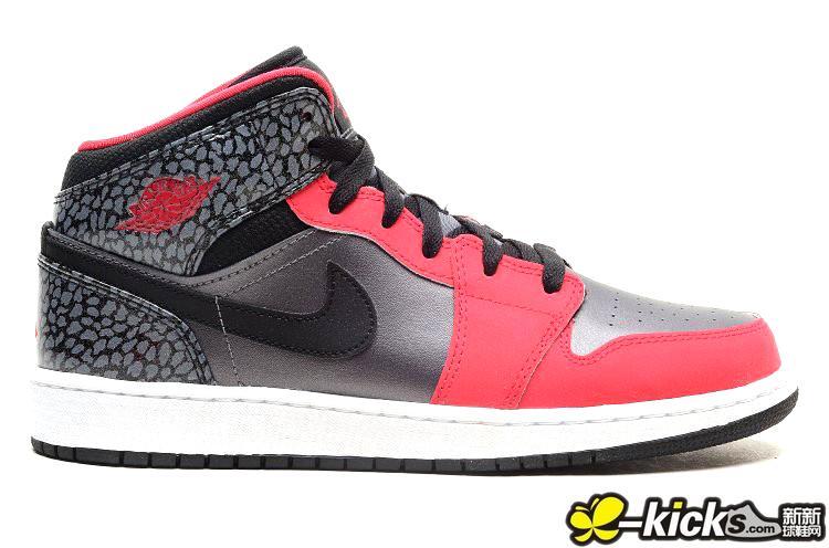 New Air Jordan 1 Pink Silver Black Shoes For Women