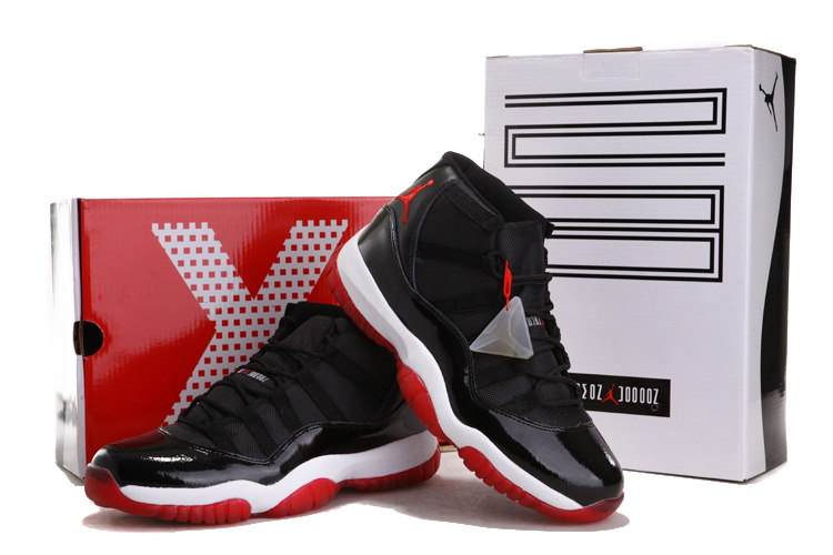 2012 Air Jordan 11 Chalcedony Black White Red Shoes